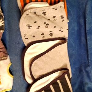 Burp rags bibs an receiving blankets